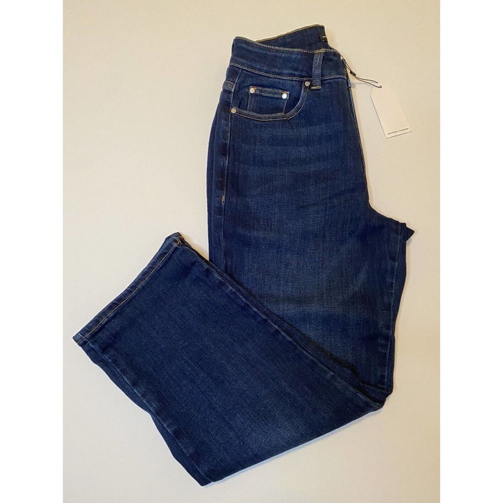 Universal Standard Donna High Rise Curve Straight Jeans 27", Blue, USA W Size 4